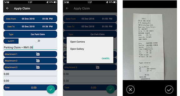 e-claim system snapping photos of attachmen bizcloud asia