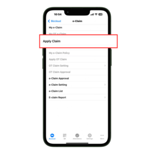 Step 2: Press on 'Apply Claim'